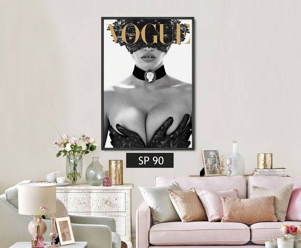תמונת קנבס אופנה אישה VOGUE
